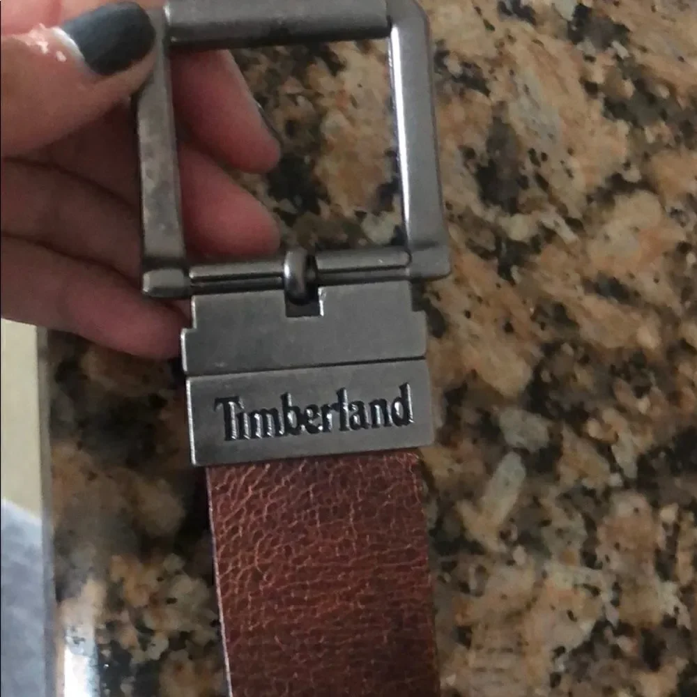 Timberland Leather Belt Size 40 - Black/Brown